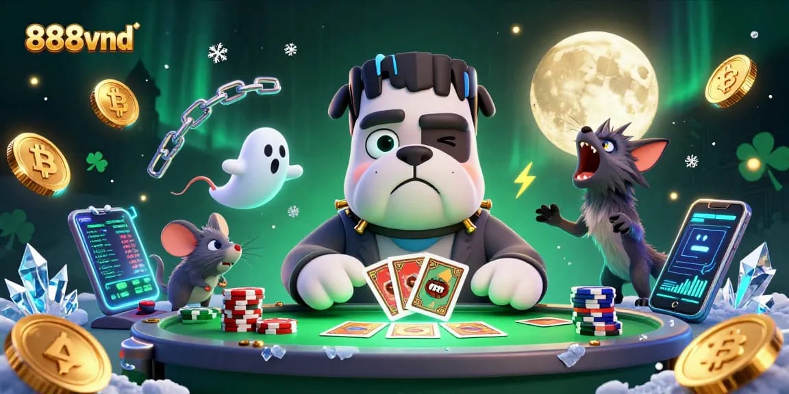 Experience thrilling card games at 888vnd with lively characters and crypto gaming elements.