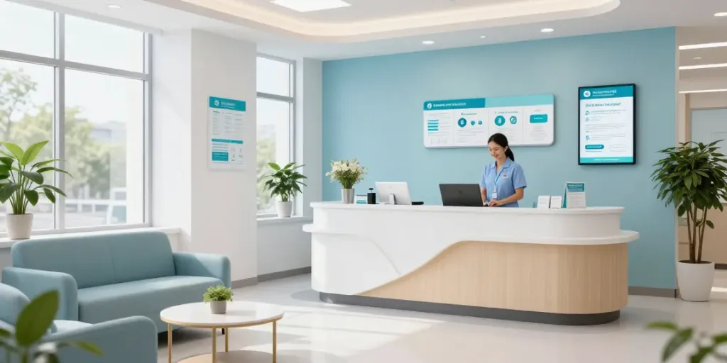 Modern weight loss pharmacy reception area ensuring patient comfort and care.