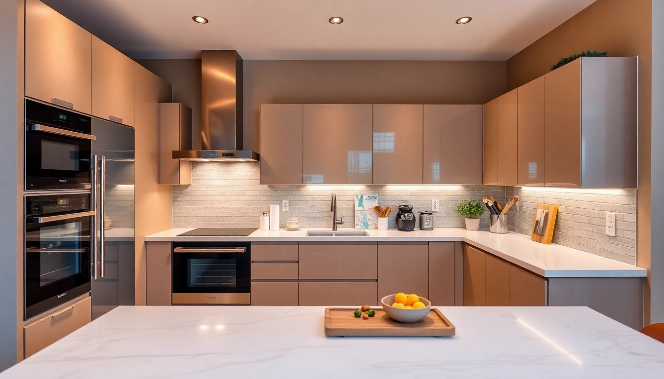Showcasing уреди за вграждане in a contemporary kitchen with modern design and warm aesthetics.