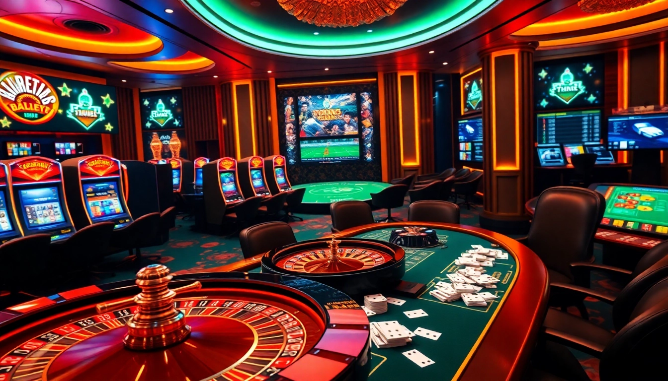 Action-packed gambling scene showcasing the 7mcn platform with live sports scores and betting activities.