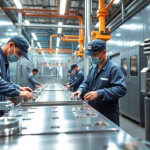 nickel chrome plating malaysia process in a modern diecasting facility showcasing skilled artisans and machinery