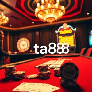 Experience the excitement of ta88 with a vibrant poker scene and luxurious casino elements.