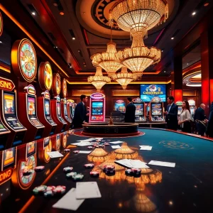 Engage in thrilling gameplay at F168.COM with vibrant casino visuals of online gambling.