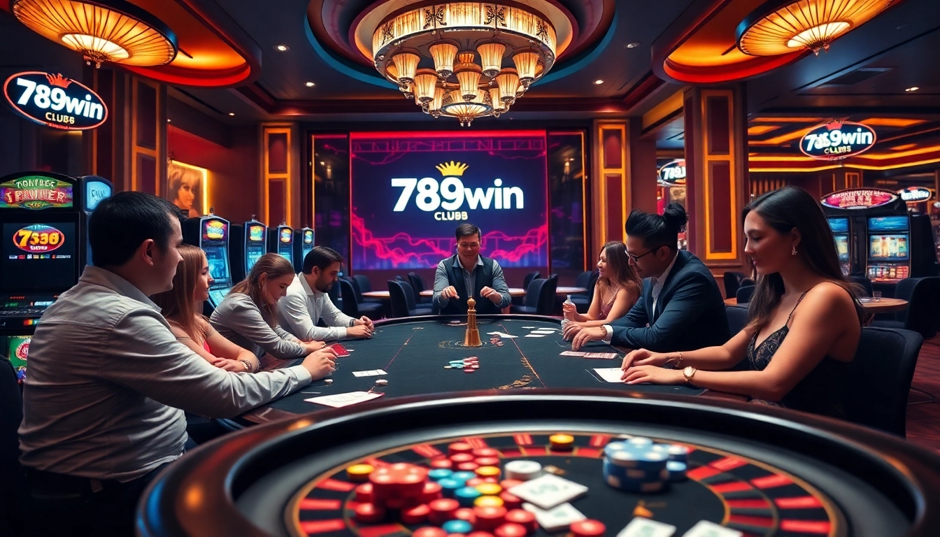 Experience the excitement of games at 789win club with engaging poker play and vibrant casino ambiance.