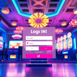 Engaging view of vibrant online gaming with doaslot login interface, illustrating excitement in digital casinos.
