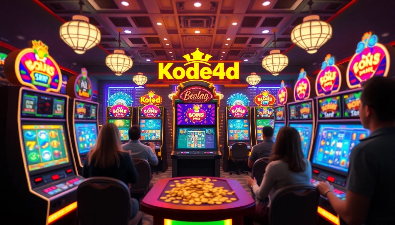 Kode4d link showcasing vibrant slot games and a secure gaming environment for players.