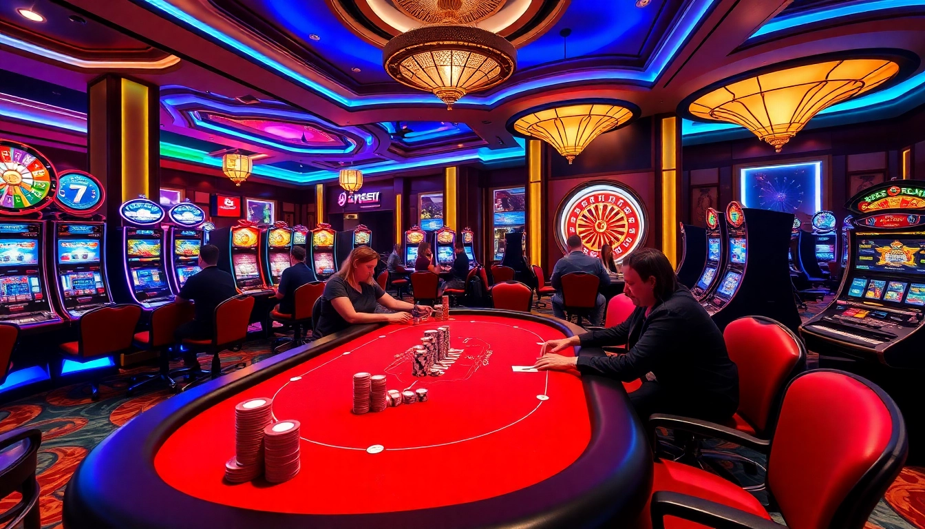 Experience the thrill of poker and slots at Fb88's luxurious online gaming venue.