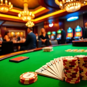 Experience the thrill of tg88 with colorful poker chips and dynamic casino games.