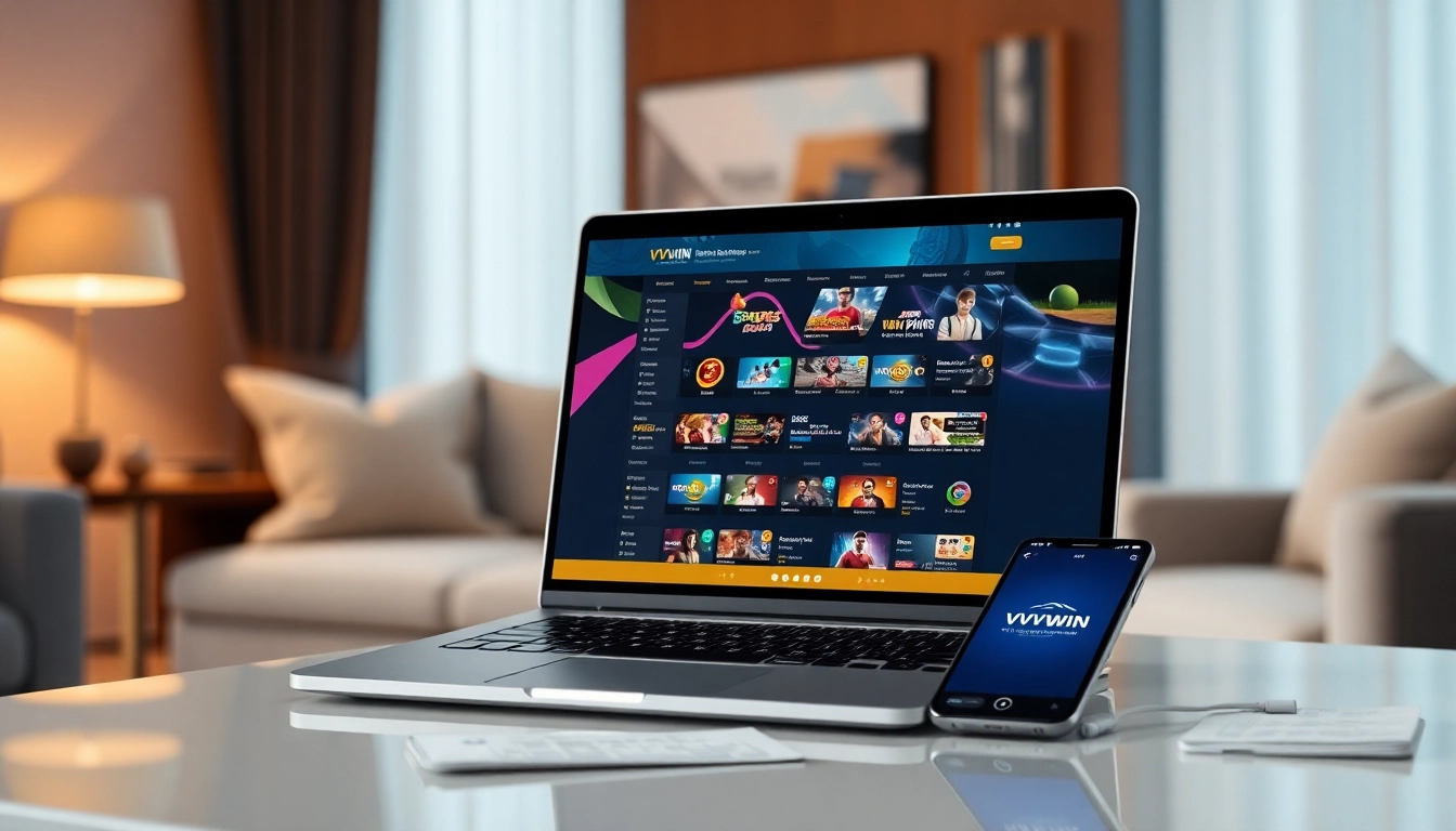 Experience the ultimate online betting interface at vvvwin88.live, showcasing interactive casino games and sports options.