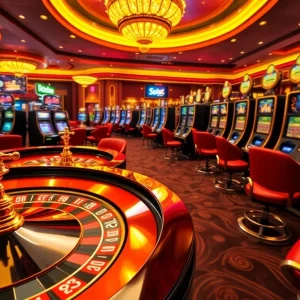 Experience thrilling gameplay at https://soibet.vision/ with vibrant casino elements in a luxurious setting.