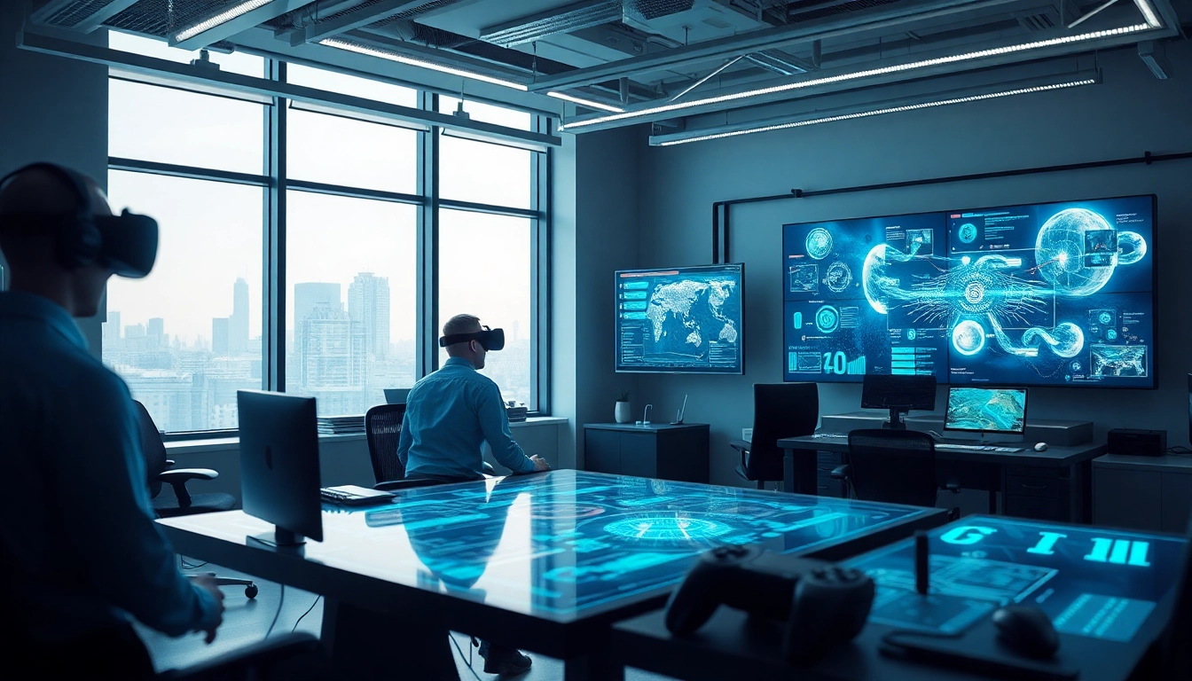 Innovative game ai development in a modern studio setting.