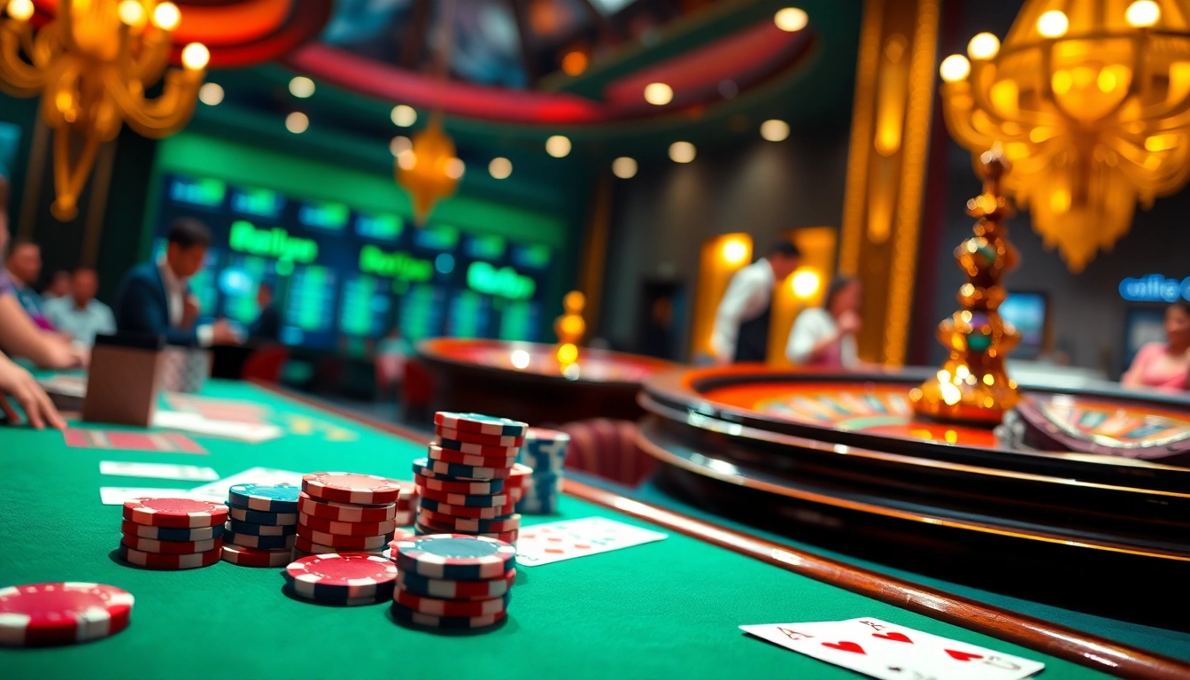 Experience the excitement of 789club with vibrant casino tables and engaging games.