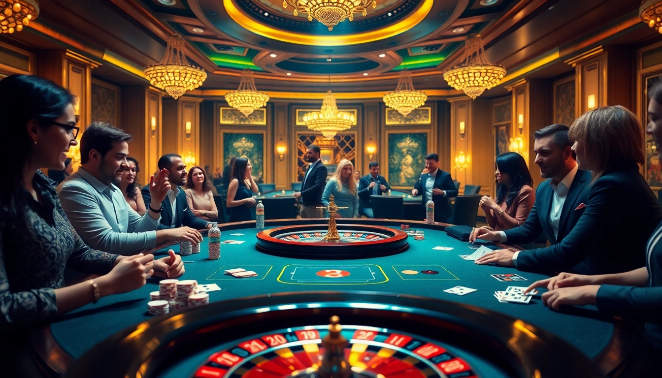 Bets placed at the b52club table with vibrant gaming chips and cards displayed.