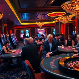 Engage in thrilling games at Luck8 with professional dealers and vibrant casino atmosphere.