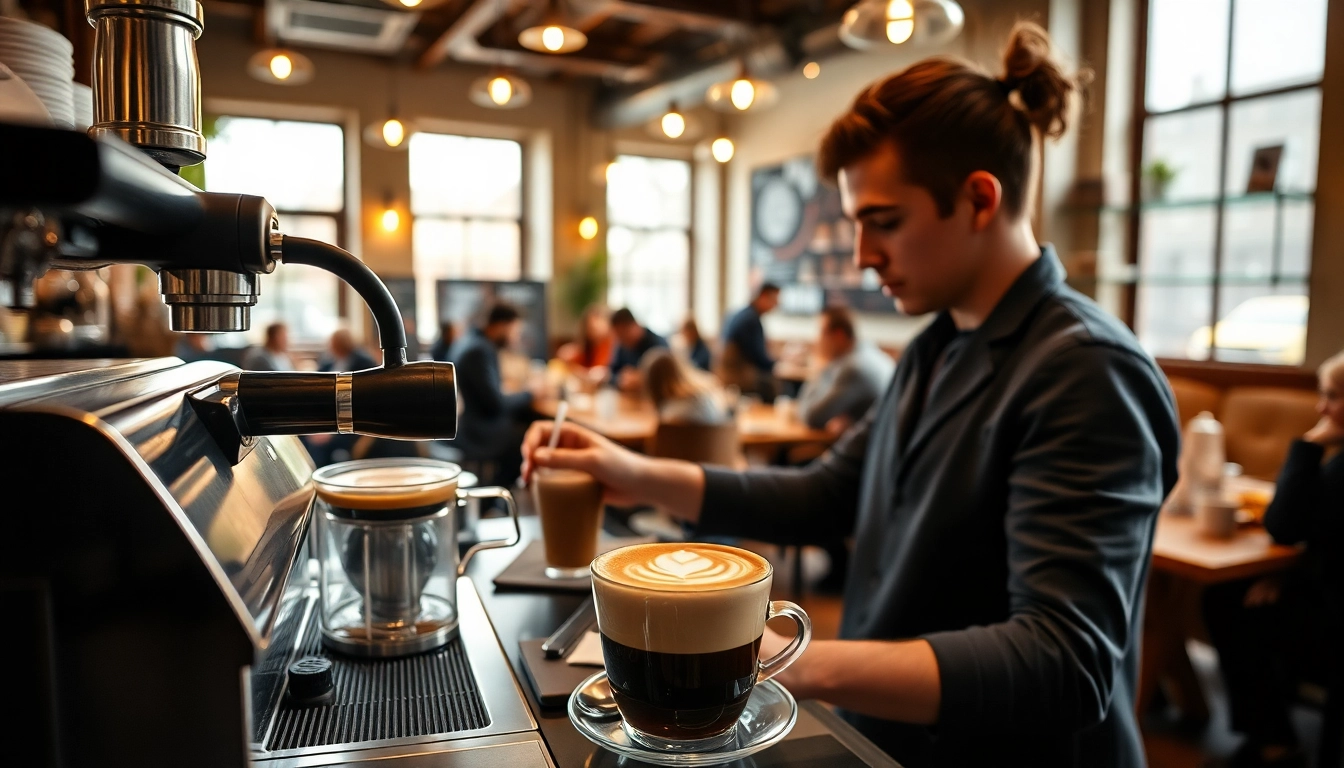 Kaffeegenuss im Coffee Shop Verband Lloret de Mar mit aromatischem Getränk und gemütlicher Atmosphäre.