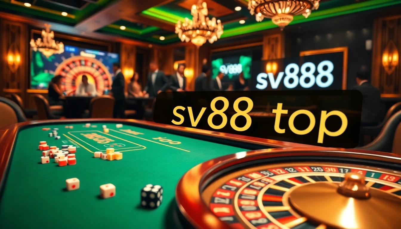 Experience thrilling gameplay with sv88 top as players strategize at luxurious casino tables.