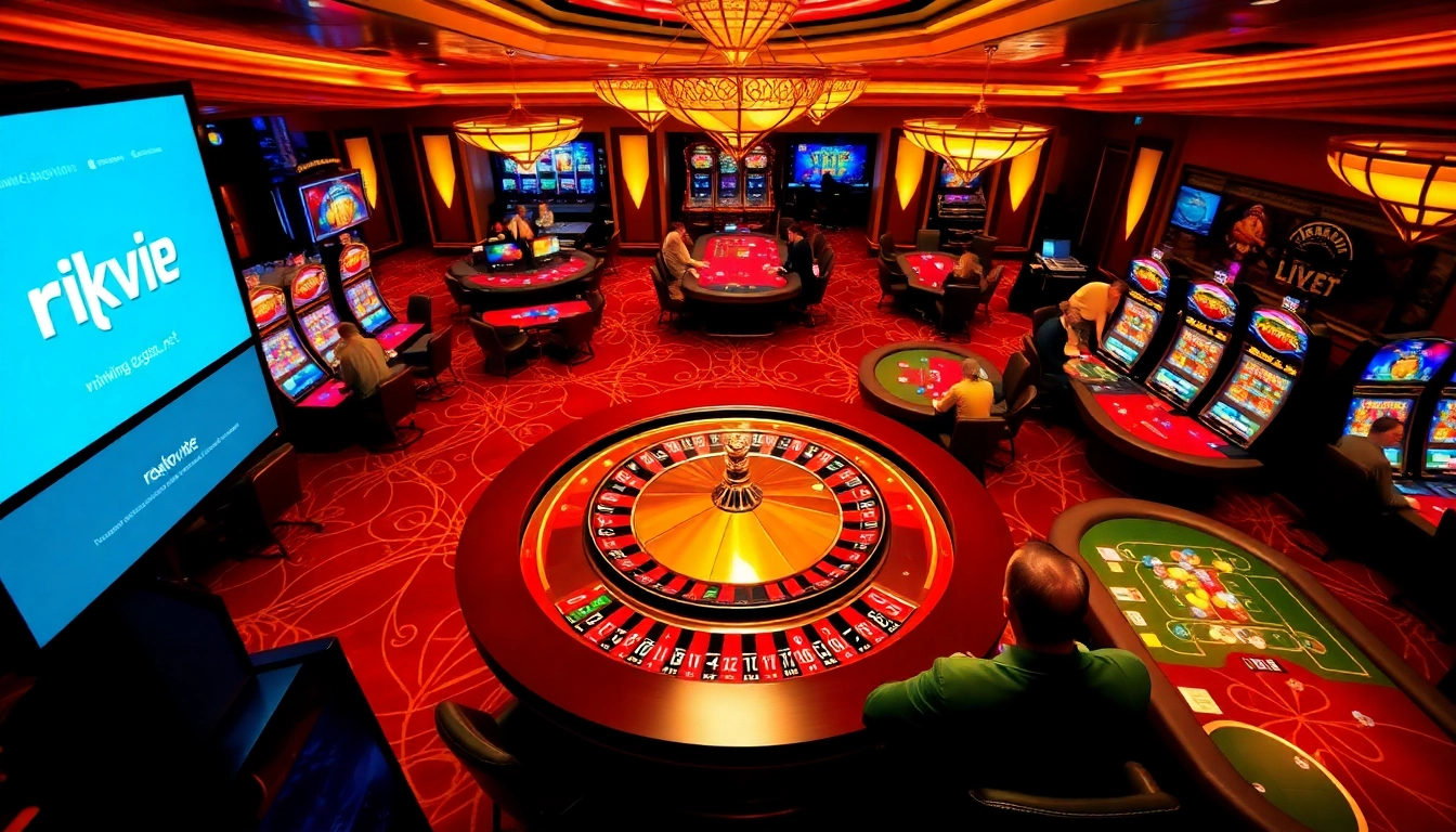Experience the thrill of online gambling with rikvip.gb.net showcasing vibrant casino games and engaging players.