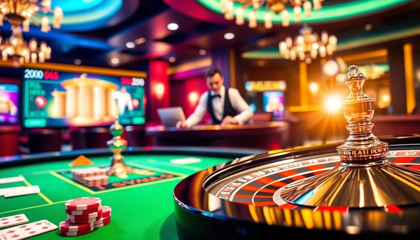Experience the thrill of gambling at https://good88k.blog featuring roulette tables and casino chips.