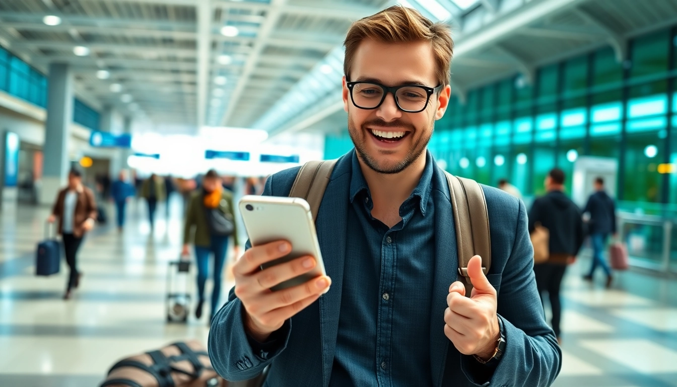 Submit your eta application uk easily with modern tech in a busy airport environment.