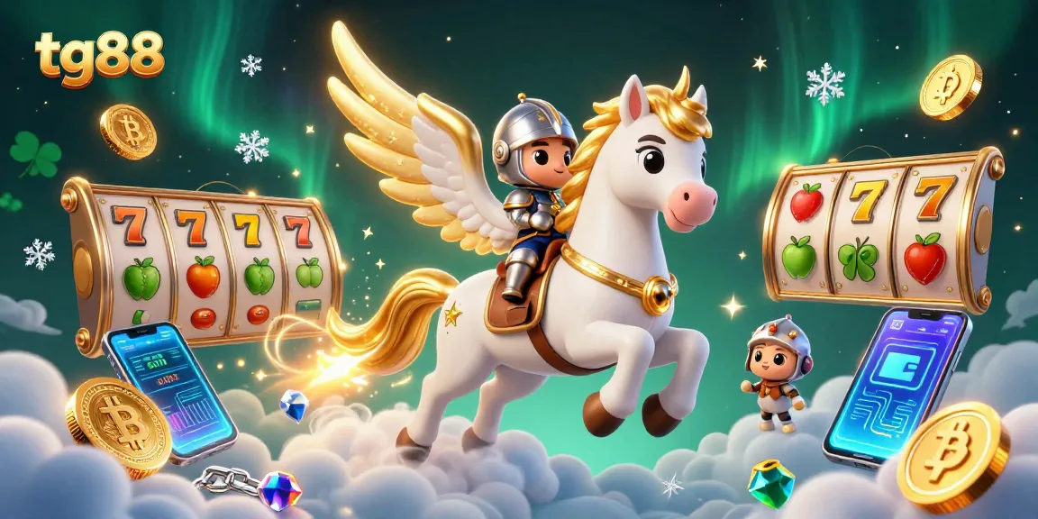 Experience thrilling slots at tg88 with celestial knights and vibrant crypto elements.