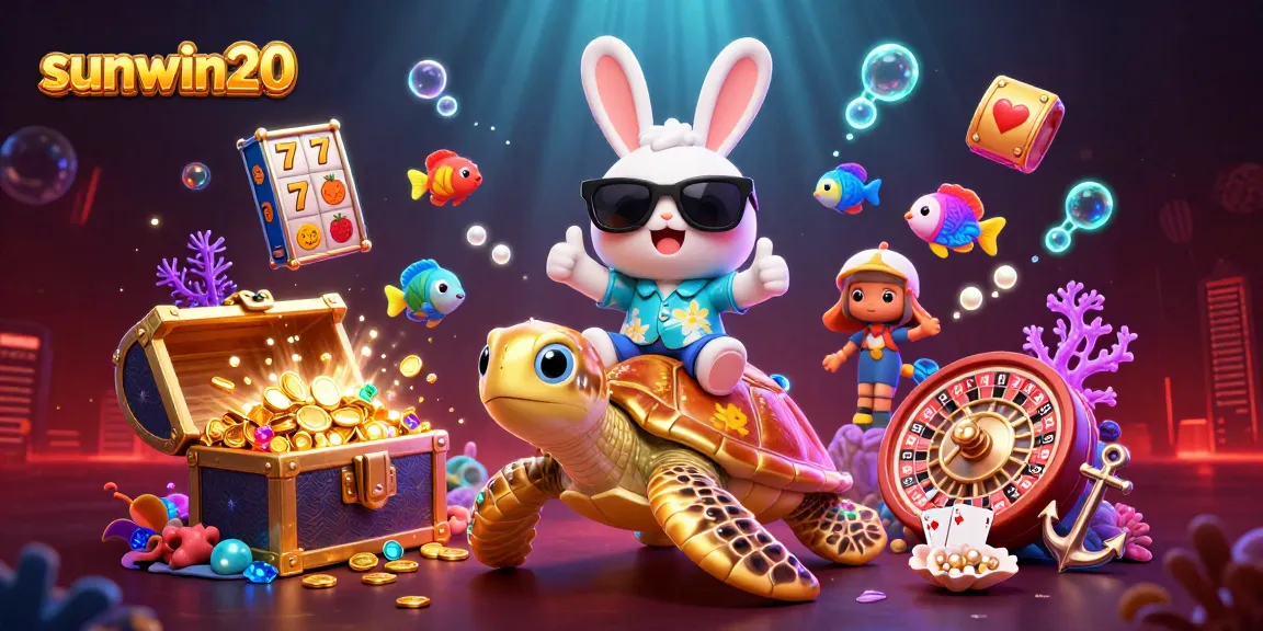 Engage with sunwin20 and explore 3D casino fun featuring a lucky rabbit and golden turtle.
